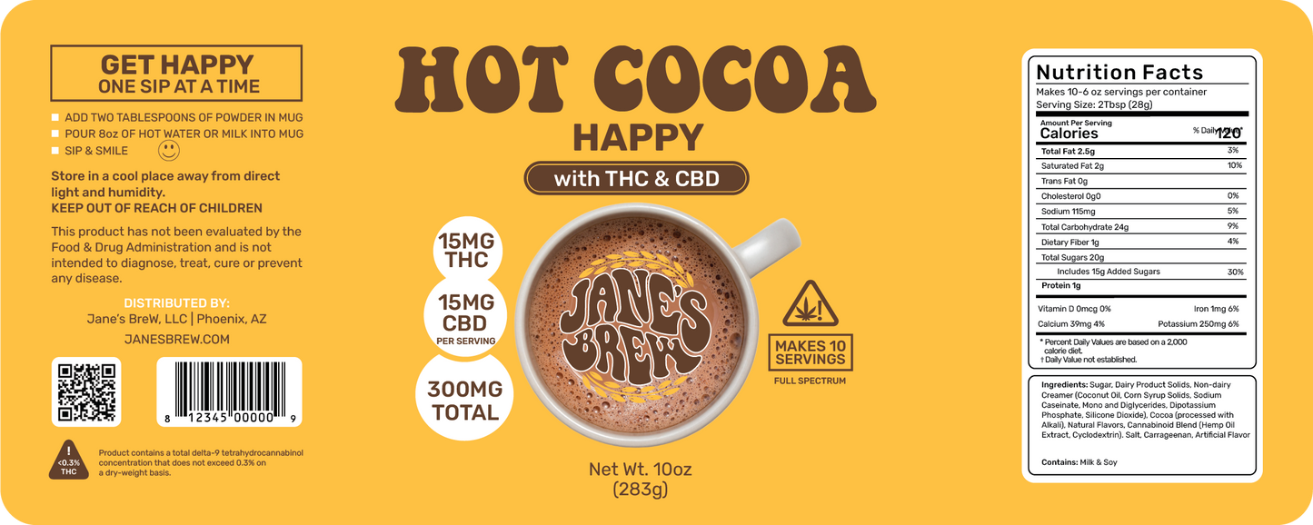 Happy THC & CBD Hot Cocoa