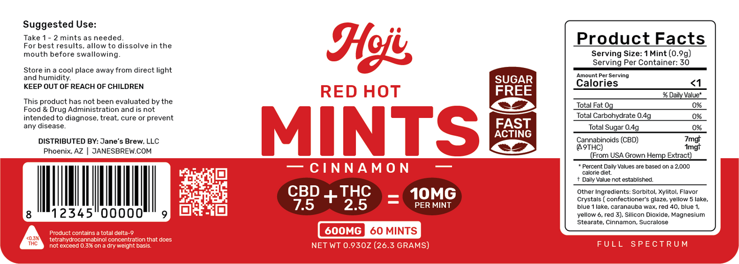 Red Hot CBD & THC Mints
