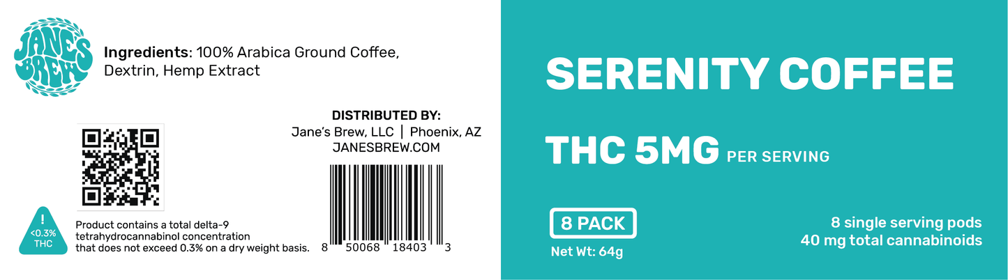Serenity Coffee 8 Packs