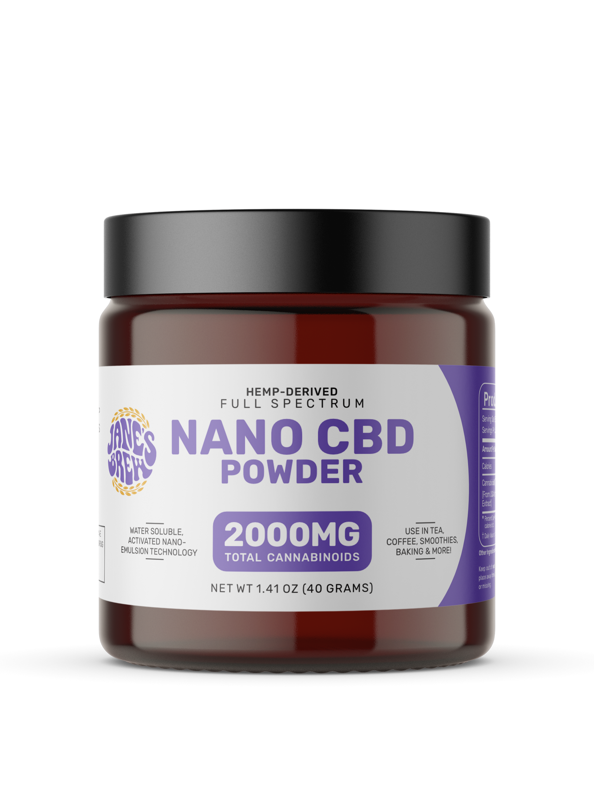 Nano CBD Powder [1000MG TOTAL] – Jane's Brew