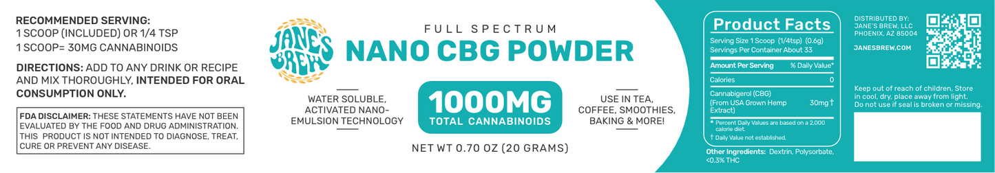 Nano CBG Powder