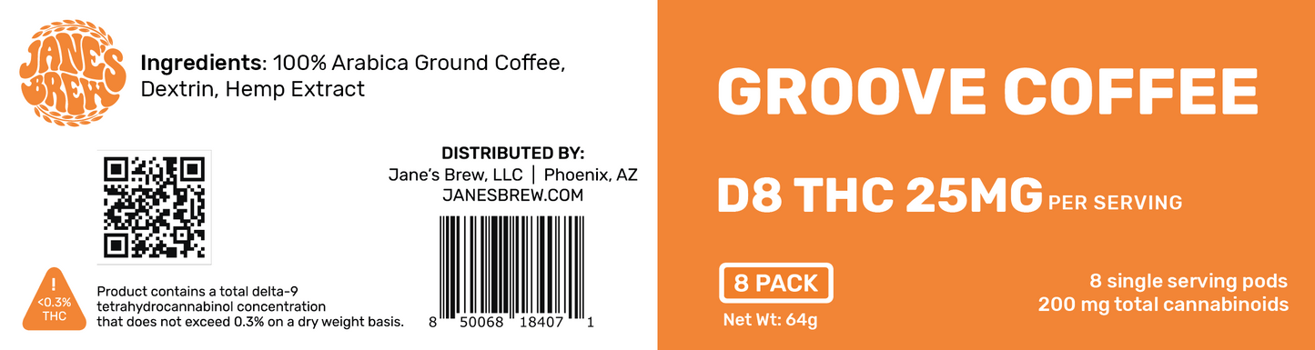 Groove D8 Coffee [25MG SERVING]