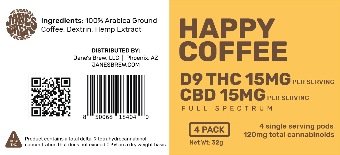 Happy HYBRID Coffee [30MG SERVING]