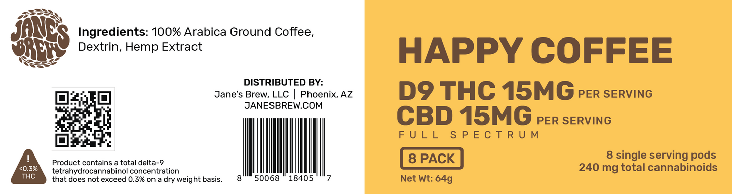 Happy HYBRID Coffee [30MG SERVING]