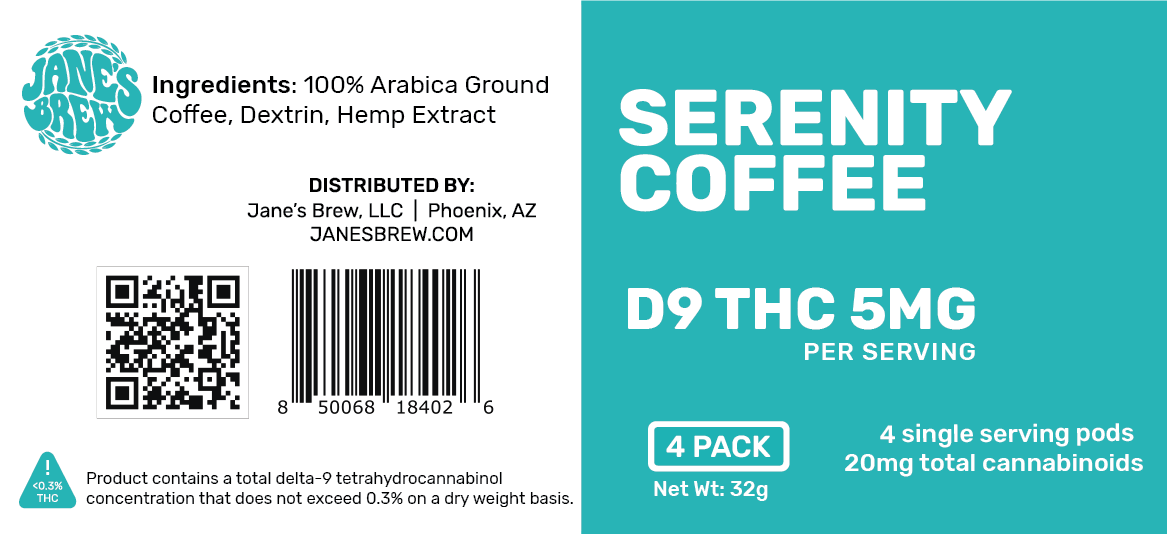 Serenity THC Coffee [5MG SERVING]